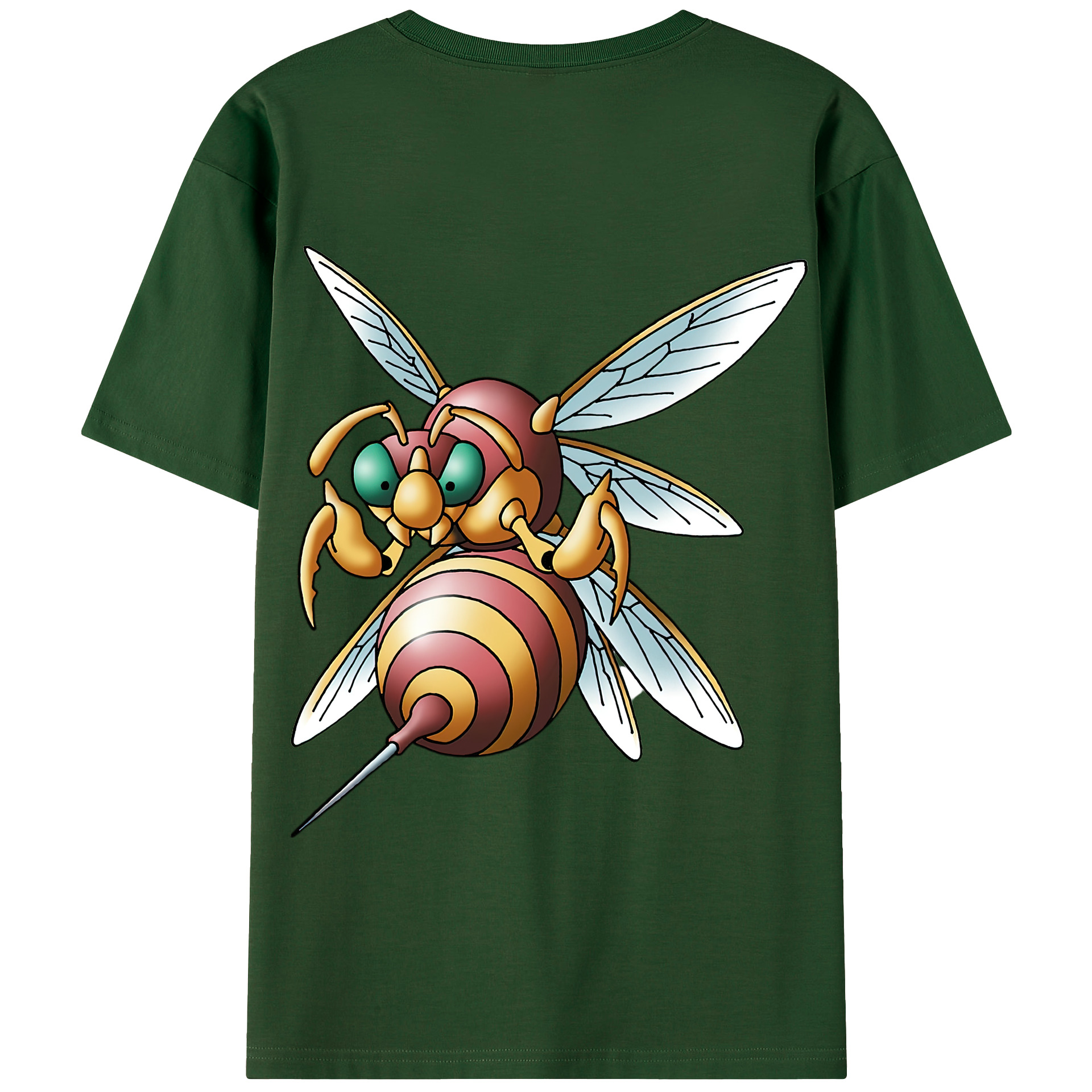 （画像用） ドラゴンクエスト Doragon Kuesuto Dragon Quest 綿100％半袖Tシャツ（背面プリント）